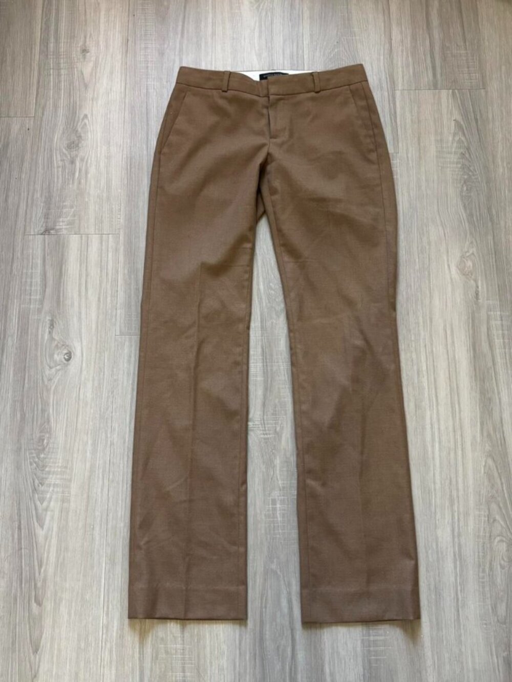 Banana Republic Brown Straight-Leg Trousers